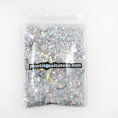 Glitter Plateado 1 pieza