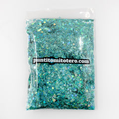 Glitter Aqua 1 Pieza